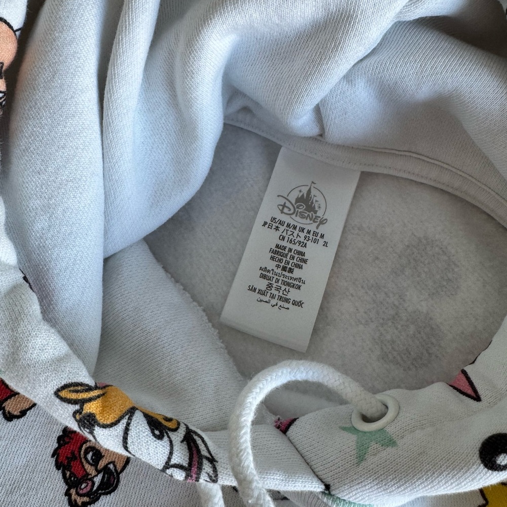 Disney White Hoodie with Character Prints - Picture 2 of 6